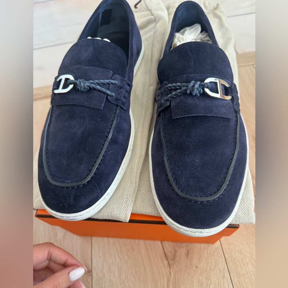 Hermes Loafers Men’s size 43 Navy